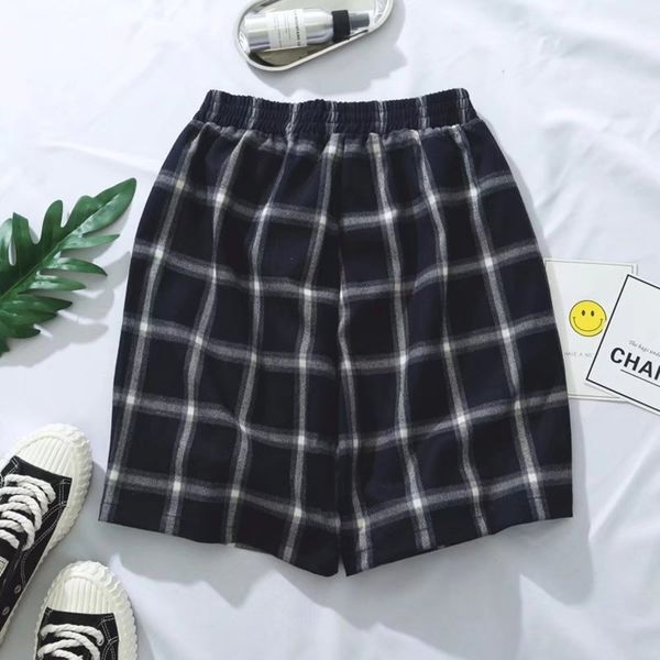 ins super shorts fashion brand ulzzang hip hop harajuku bf wind plaid pants beach capris men, White;black
ins super shorts fashion brand ulzzang hip hop harajuku bf wind plaid pants beach capris men, White;black