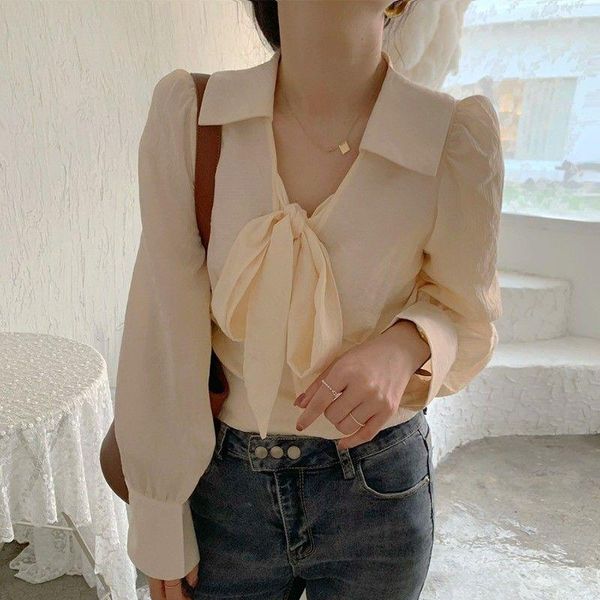 women's blouses & shirts autumn bow blouse women v-neck office lady long sleeve slim woman clothes womens blusas mujer top, White
women's blouses & shirts autumn bow blouse women v-neck office lady long sleeve slim woman clothes womens blusas mujer top, White