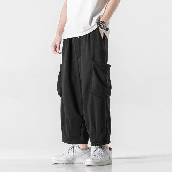 mrgb men pants loose casual trousers man solid color wide leg cargo for 2021 fashion straight big size men's, Black
mrgb men pants loose casual trousers man solid color wide leg cargo for 2021 fashion straight big size men's, Black
