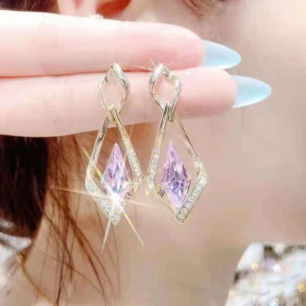 dangle & chandelier fashion purple geometric female earrings water drop 2021 trend pendant elegant wedding jewelry accessories, Silver
dangle & chandelier fashion purple geometric female earrings water drop 2021 trend pendant elegant wedding jewelry accessories, Silver