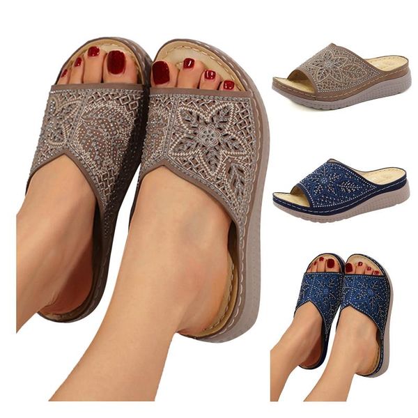 slippers women's fashion casual wedges hollow out round toe slip on shoes outdoor daily simple, Black
slippers women's fashion casual wedges hollow out round toe slip on shoes outdoor daily simple, Black
