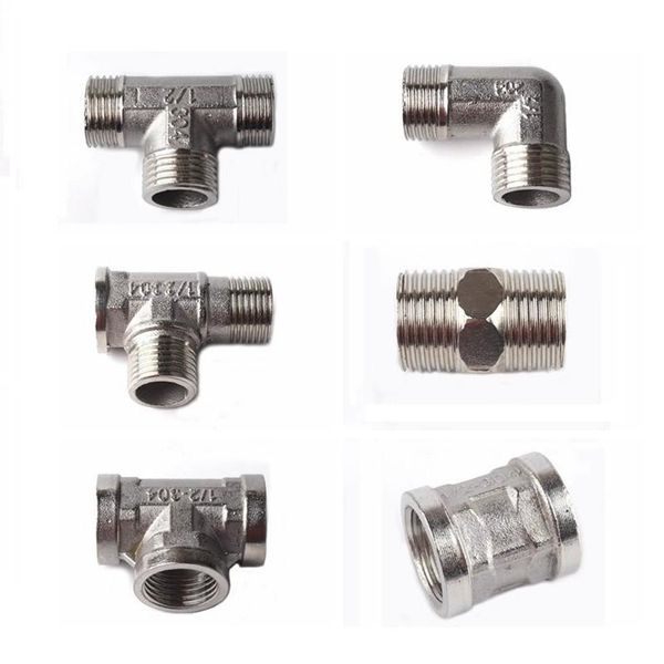 watering equipments 1pc 304 stainless steel 1/2" thread straight elbow tee connector 1/2 inch gas pipe adapter water tap faucet garden
watering equipments 1pc 304 stainless steel 1/2" thread straight elbow tee connector 1/2 inch gas pipe adapter water tap faucet garden