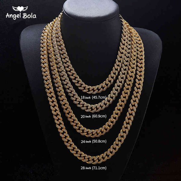 12mm iced out zircon cuban necklace chain hip hop jewelry gold color copper material cz clasp mens necklace link 18-28inch x0509, Black
12mm iced out zircon cuban necklace chain hip hop jewelry gold color copper material cz clasp mens necklace link 18-28inch x0509, Black