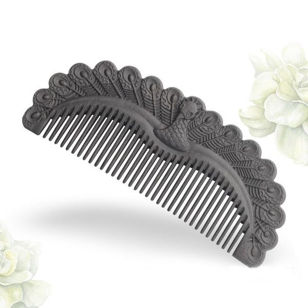 hair brushes natural sandalwood wood comb anti-static exquisite double sided carved wooden birthday gift for wife mother ma, Silver
hair brushes natural sandalwood wood comb anti-static exquisite double sided carved wooden birthday gift for wife mother ma, Silver