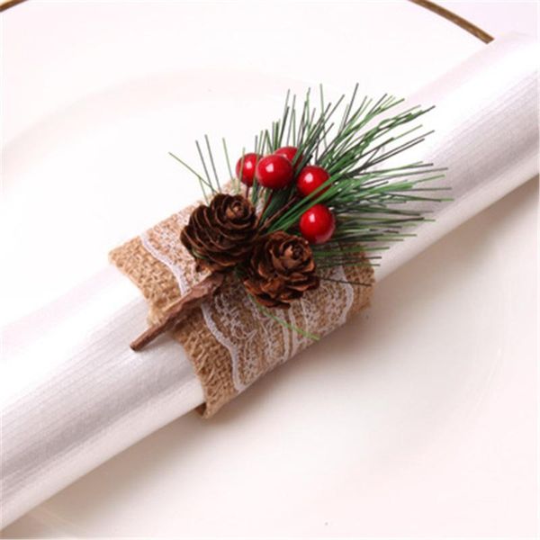 napkin rings 10 / pcs christmas series pine cone needle ring decorative linen buckle
napkin rings 10 / pcs christmas series pine cone needle ring decorative linen buckle