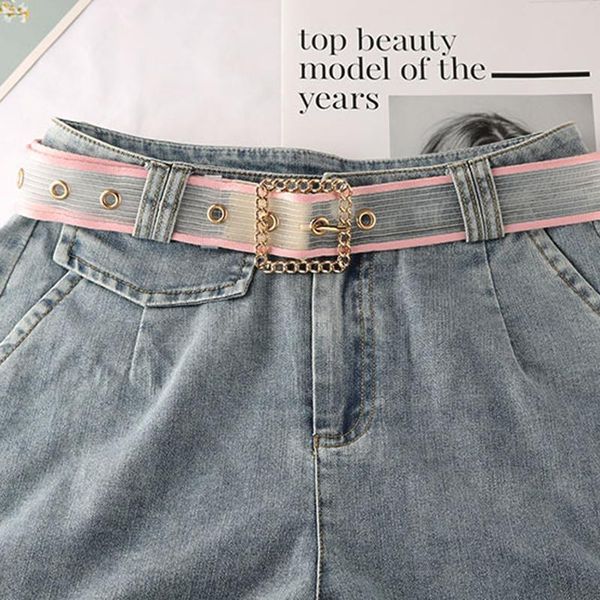 belts fashion women punk square pin buckle belt female disigner all-match jeans breathable transparent net adjustable waistband girl, Black;brown
belts fashion women punk square pin buckle belt female disigner all-match jeans breathable transparent net adjustable waistband girl, Black;brown