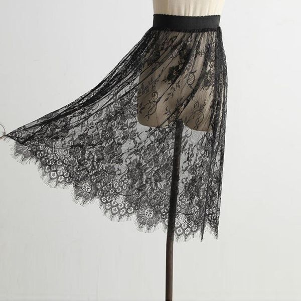 skirts korean fashion women mesh lace transparent short skirt overskirt ladies elastic high waist black white knee-length
skirts korean fashion women mesh lace transparent short skirt overskirt ladies elastic high waist black white knee-length