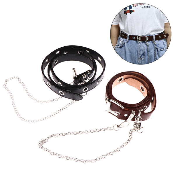 belts fashion gothic faux leather belt lady silver metal chain waist strap punk women's ring, Black;brown
belts fashion gothic faux leather belt lady silver metal chain waist strap punk women's ring, Black;brown