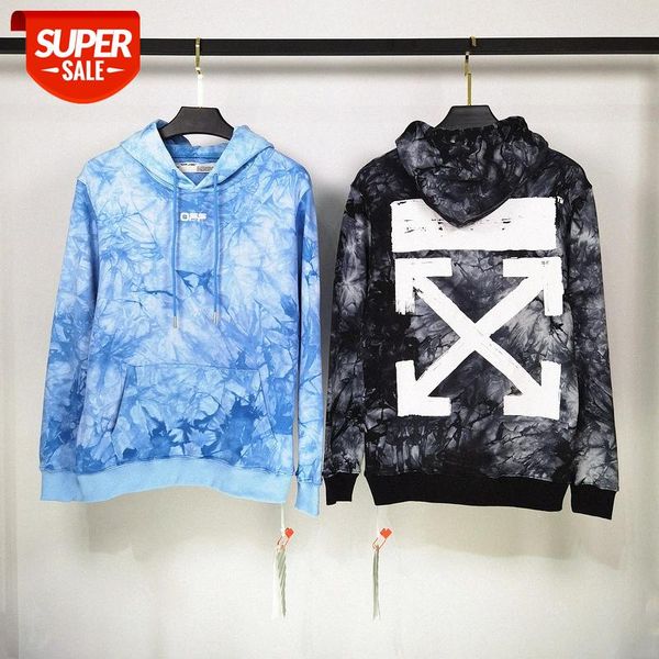 white tie-dye basic arrow loose men's and women's hooded sweatshirt #xp67, Black
white tie-dye basic arrow loose men's and women's hooded sweatshirt #xp67, Black
