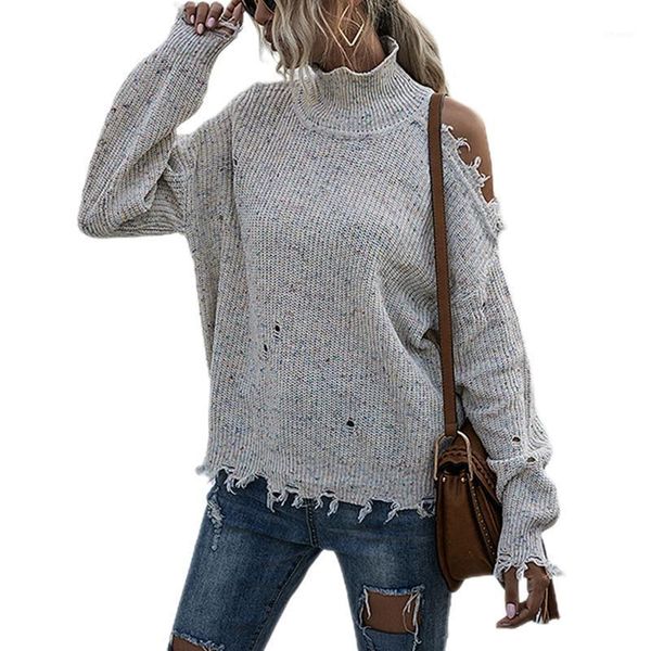 autumn women all-match knitted sweater one-shoulder and long-sleeved turtleneck design women's sweaters, White;black
autumn women all-match knitted sweater one-shoulder and long-sleeved turtleneck design women's sweaters, White;black