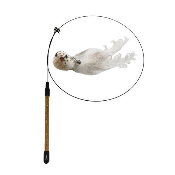 cat toys simulation bird toy steel wire funny pet tease stick feather for kitten
cat toys simulation bird toy steel wire funny pet tease stick feather for kitten