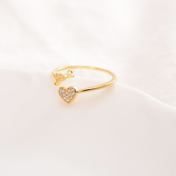 love rings lovely 18kct fine solid gold ring cz adjustable size opening-ring cute heart-shaped jewelry woman
love rings lovely 18kct fine solid gold ring cz adjustable size opening-ring cute heart-shaped jewelry woman
