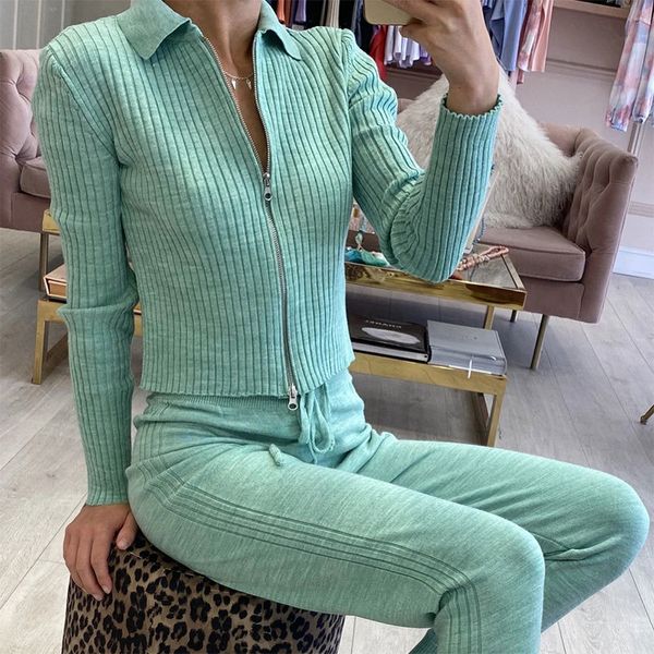women's two piece pants knitted zipper drawstring set turn-down collar cropped sweater and sport pant female autumn casual ladies sets, White
women's two piece pants knitted zipper drawstring set turn-down collar cropped sweater and sport pant female autumn casual ladies sets, White