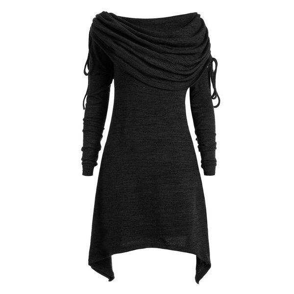 casual dresses knitted dress women plus size solid black scarf collar spring street hipster lace up slim thin female gray mini, Black;gray
casual dresses knitted dress women plus size solid black scarf collar spring street hipster lace up slim thin female gray mini, Black;gray