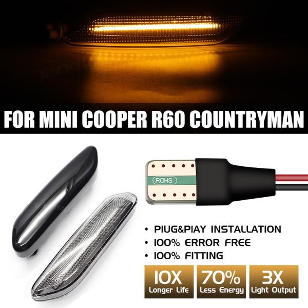 emergency lights dynamic led light flowing turn signal side marker lamp water blinker car bulb for mini cooper r60 countryman r61 paceman
emergency lights dynamic led light flowing turn signal side marker lamp water blinker car bulb for mini cooper r60 countryman r61 paceman