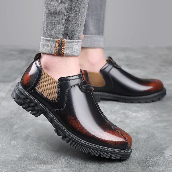 casual men's shoes, business leather british style soft-faced big toe retro shoes 38-45 dress, Black
casual men's shoes, business leather british style soft-faced big toe retro shoes 38-45 dress, Black