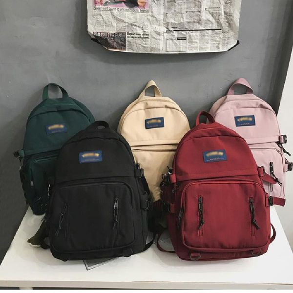 backpack women multi-pocket shoulder bag pure color school for teenage girls mochila mujer
backpack women multi-pocket shoulder bag pure color school for teenage girls mochila mujer