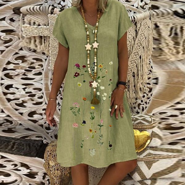 vintage summer loose embroidered short women dress sleeves v neck casual cotton linen beachwear boho vestidos female, Black;gray
vintage summer loose embroidered short women dress sleeves v neck casual cotton linen beachwear boho vestidos female, Black;gray