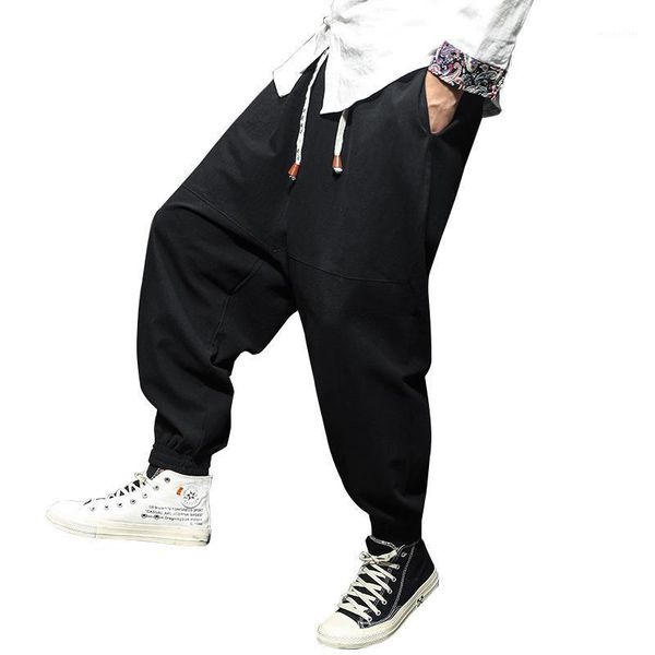 men's pants cotton linen harem chinese style jogger sweatpants male casual trousers 2021 streetwear drop, Black
men's pants cotton linen harem chinese style jogger sweatpants male casual trousers 2021 streetwear drop, Black