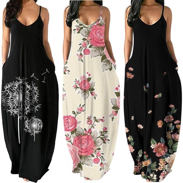 casual dresses v-neck sling dress women's plus size summer maxi ladies sleeveless printing long beach robe, Black;gray
casual dresses v-neck sling dress women's plus size summer maxi ladies sleeveless printing long beach robe, Black;gray