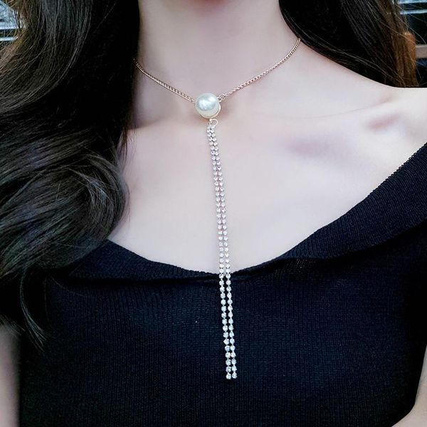 boho simulated pearl crystal chokers necklace for women bohemian long pendant statement necklaces gold chain collares, Golden;silver
boho simulated pearl crystal chokers necklace for women bohemian long pendant statement necklaces gold chain collares, Golden;silver