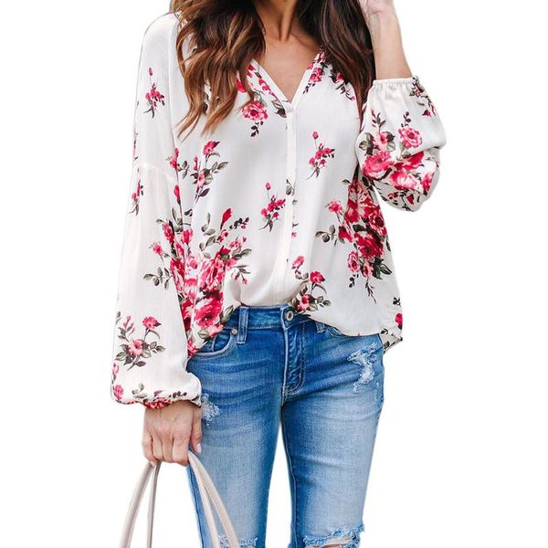 ballon sleeve floral shirt 2021 autumn women chiffon female clothes office lady streetwear blouse women's blouses & shirts, White
ballon sleeve floral shirt 2021 autumn women chiffon female clothes office lady streetwear blouse women's blouses & shirts, White