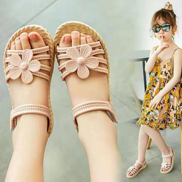 girls sandals shoes 2021 summer soft princess with flower kids for beach snadals, Black;red
girls sandals shoes 2021 summer soft princess with flower kids for beach snadals, Black;red