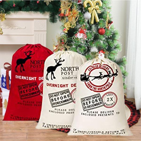 christmas decorations 1pc santa sacks gift drawstring canvas bag large claus home decoration
christmas decorations 1pc santa sacks gift drawstring canvas bag large claus home decoration