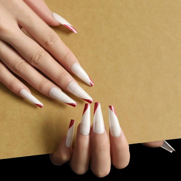 false nails press on long square full cover style rose red gold beveled edge french manicure ballet nail fake finished
false nails press on long square full cover style rose red gold beveled edge french manicure ballet nail fake finished