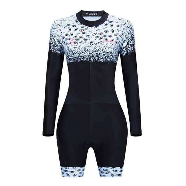 frenesi pro team triathlon macaquinho ciclismo feminino women long sleeve sport riding jumpsuit cycling wear skinsuit racing sets, Black;blue
frenesi pro team triathlon macaquinho ciclismo feminino women long sleeve sport riding jumpsuit cycling wear skinsuit racing sets, Black;blue