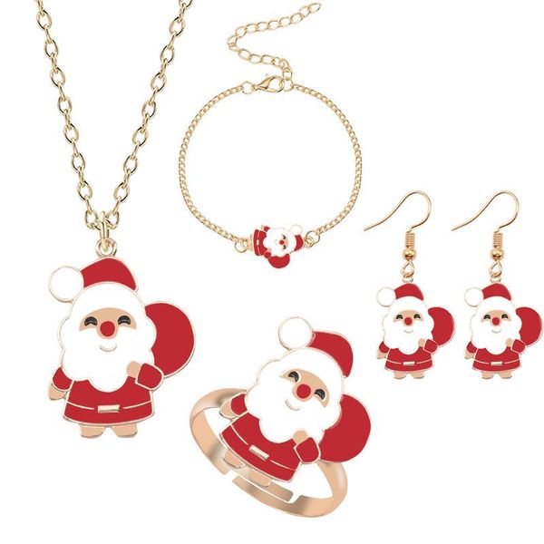 earrings & necklace christmas gifts fashion jewelry set earring bracelet ring santa claus bells elk tree, Silver
earrings & necklace christmas gifts fashion jewelry set earring bracelet ring santa claus bells elk tree, Silver