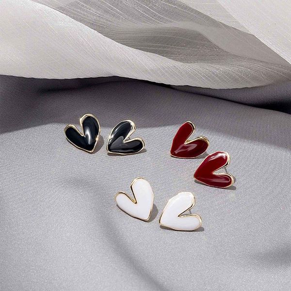 Stud Fashion Love Earrings Black Heart Shaped Dangle Drop Women Wedding Party Jewelry Gifts, Golden;silver
Stud Fashion Love Earrings Black Heart Shaped Dangle Drop Women Wedding Party Jewelry Gifts, Golden;silver