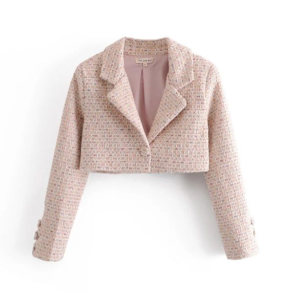 women spring autumn sweet girl feeling a buckle coat female lapel long sleeve plaid short jacket chic 210520, Black;brown
women spring autumn sweet girl feeling a buckle coat female lapel long sleeve plaid short jacket chic 210520, Black;brown