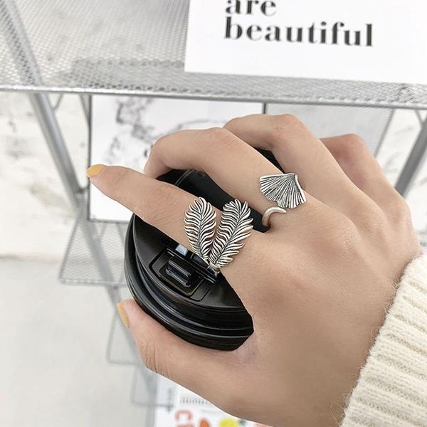 wedding rings silver feather exaggerated jewelry creative vintage punk ginkgo leaves party accessories gifts, Slivery;golden
wedding rings silver feather exaggerated jewelry creative vintage punk ginkgo leaves party accessories gifts, Slivery;golden