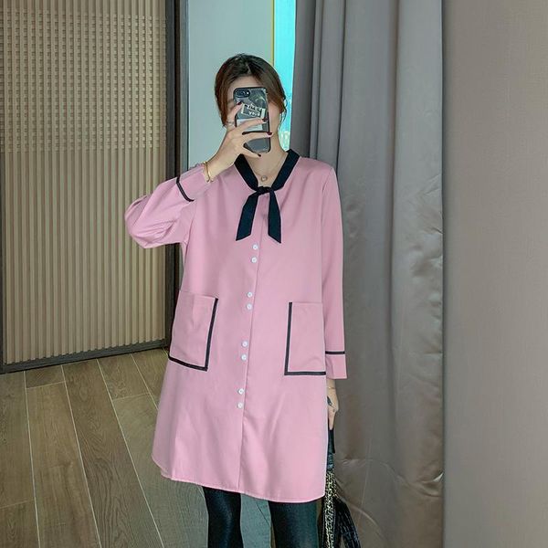 614# maternity clothes spring autumn long sleeves easy matching loose stylish dress pregnant women mom dresses, White
614# maternity clothes spring autumn long sleeves easy matching loose stylish dress pregnant women mom dresses, White