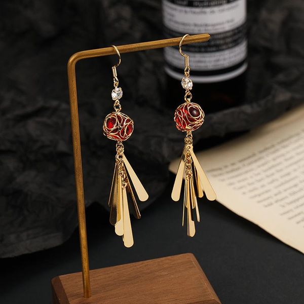 dangle & chandelier 2021 high-grade red opal earrings women's long hydrangea for women fashion, Silver
dangle & chandelier 2021 high-grade red opal earrings women's long hydrangea for women fashion, Silver
