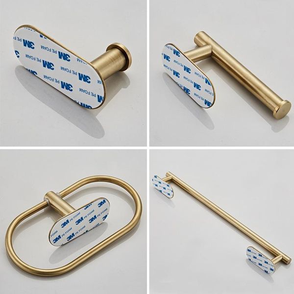 bath accessory set 2021gold bathroom hardware paper holder towel rack robe hook bar stainless steel accessories without nails
bath accessory set 2021gold bathroom hardware paper holder towel rack robe hook bar stainless steel accessories without nails