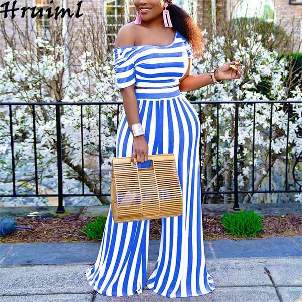 two piece set women summer off shoulder tshirts wide leg pants striped print suit causal elegant streetwear plus size 210513, White
two piece set women summer off shoulder tshirts wide leg pants striped print suit causal elegant streetwear plus size 210513, White