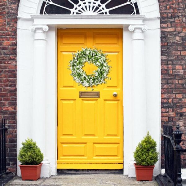 decorative flowers & wreaths gypsophilas wreath white garland door sign hanging decor leaf simulation ornament home decoration
decorative flowers & wreaths gypsophilas wreath white garland door sign hanging decor leaf simulation ornament home decoration