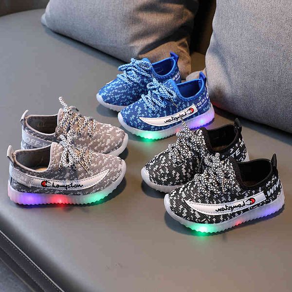 baby shoes spring and autumn flying woven breathable soft soled led light children's sports board luminous boys' colorful, Black
baby shoes spring and autumn flying woven breathable soft soled led light children's sports board luminous boys' colorful, Black