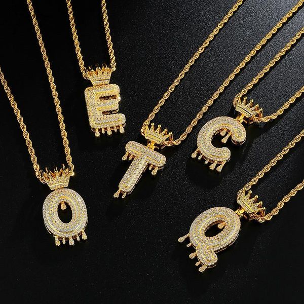 pendant necklaces hip hop iced out cubic rhinestone silver color a-z drip crown zircon letters & for men jewelry accessories
pendant necklaces hip hop iced out cubic rhinestone silver color a-z drip crown zircon letters & for men jewelry accessories