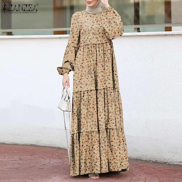 casual dresses elegant print ruffle dress women's muslim sundress zanzea puff sleeve maxi vesitdos female layered printed robe plus siz, Black;gray
casual dresses elegant print ruffle dress women's muslim sundress zanzea puff sleeve maxi vesitdos female layered printed robe plus siz, Black;gray