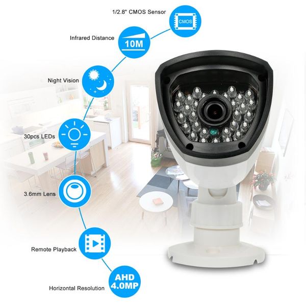 cameras owsoo 4mp ahd waterproof camera support ir-cut night vision 30pcs infrared lamps 1/2.8" cmos for home security pal system
cameras owsoo 4mp ahd waterproof camera support ir-cut night vision 30pcs infrared lamps 1/2.8" cmos for home security pal system