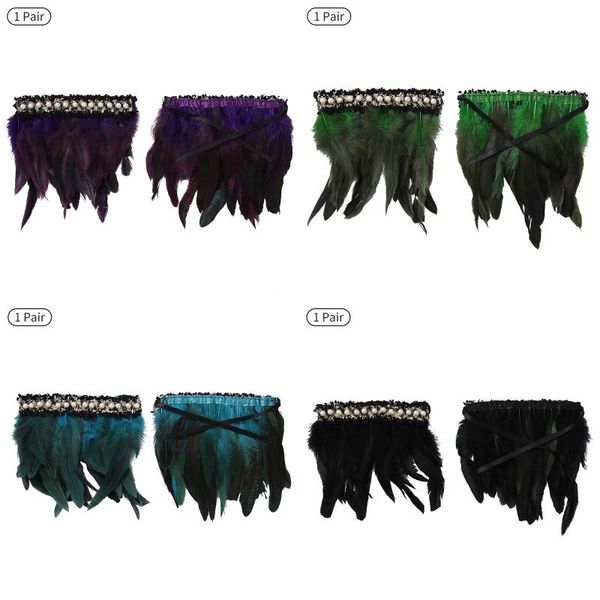 sports gloves 2pc real nature feather wrist cuffs imitation pearls wristband with ribbon ties for game party halloween cosplay costume, Black
sports gloves 2pc real nature feather wrist cuffs imitation pearls wristband with ribbon ties for game party halloween cosplay costume, Black