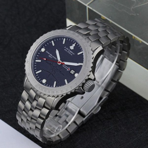 wristwatches military action watch titanium alloy sapphire waterproof calendar large dial automatic mechanical men's 42mm, Slivery;brown
wristwatches military action watch titanium alloy sapphire waterproof calendar large dial automatic mechanical men's 42mm, Slivery;brown