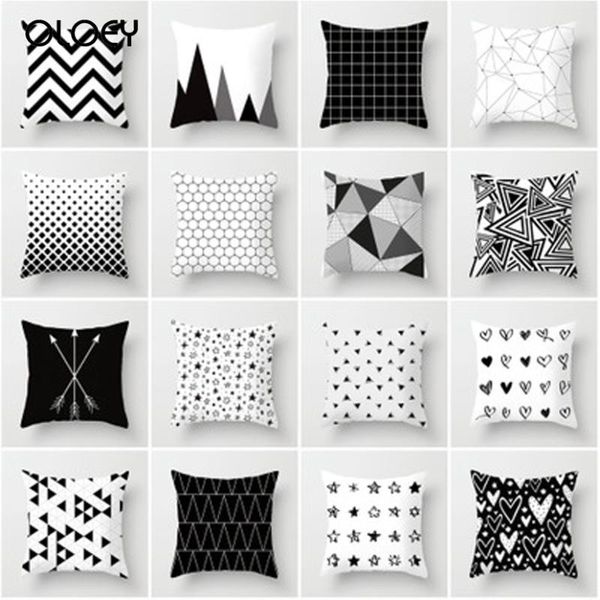 geometric cushion cover black and white polyester pillowcase dotted stripe grid triangle geometry art el family cushion/decorative pillow
geometric cushion cover black and white polyester pillowcase dotted stripe grid triangle geometry art el family cushion/decorative pillow