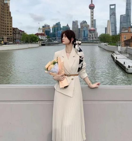 women's wool & blends cmaz miss luo same style suit coat dress autumn and summer 2021 korean versatile casual collar skirt, Black
women's wool & blends cmaz miss luo same style suit coat dress autumn and summer 2021 korean versatile casual collar skirt, Black