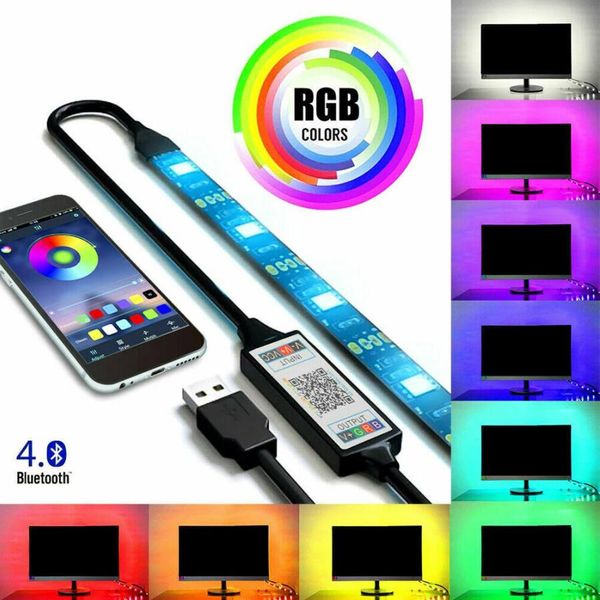 USB LED Strip Light Set 5050 RGB Waterproof Colorful USB Bluetooth Control Desk Decor Screen TV Background Atmosphere Light 1M 2M 3M
USB LED Strip Light Set 5050 RGB Waterproof Colorful USB Bluetooth Control Desk Decor Screen TV Background Atmosphere Light 1M 2M 3M