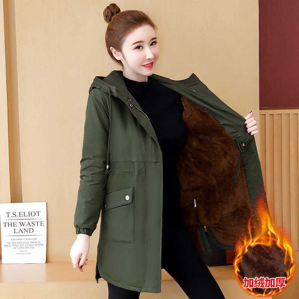 velvet long trench coat for women winter streetwear hooded green jackets plus size 3xl autumn women korean clothes 210625, Tan;black
velvet long trench coat for women winter streetwear hooded green jackets plus size 3xl autumn women korean clothes 210625, Tan;black
