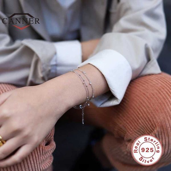 canner ins style 925 sterling silver double chain bead bracelet women gold color bracelets fine jewelry pulseras, Golden;silver
canner ins style 925 sterling silver double chain bead bracelet women gold color bracelets fine jewelry pulseras, Golden;silver
